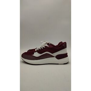 Women's Burgundy and White Sneakers